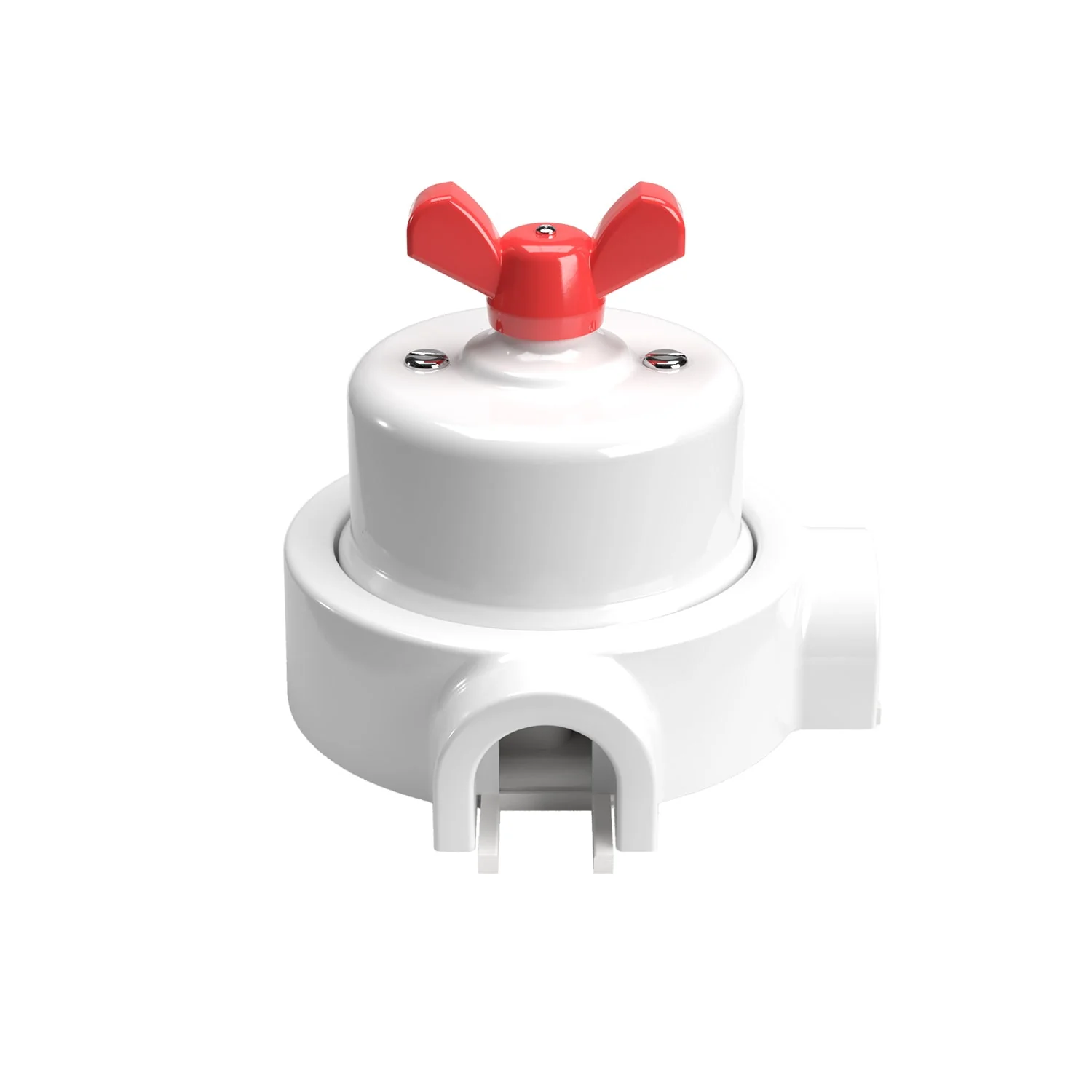 Switch/diverter kit with butterfly nut and base for Creative-Tubes in white porcelain - Image 54