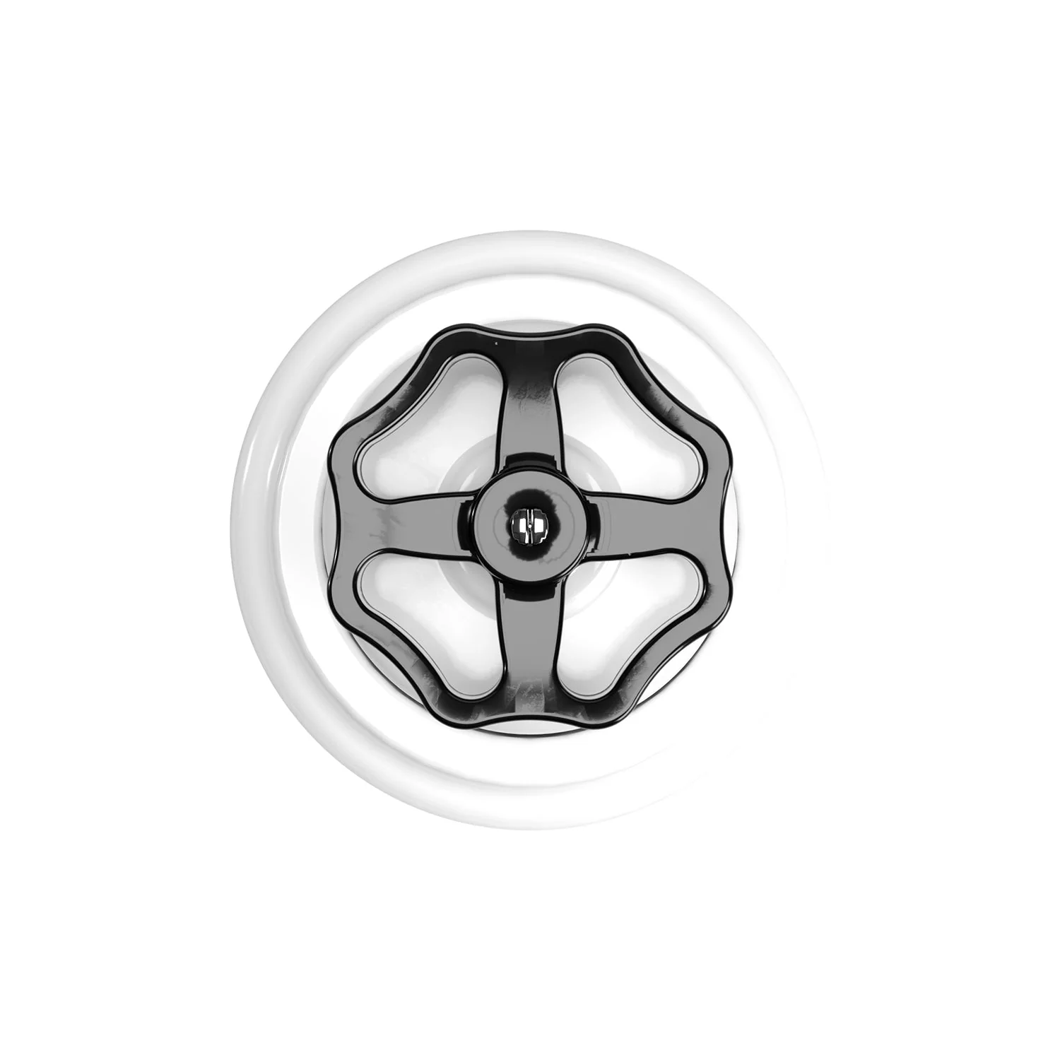 Switch/diverter kit with knob and white porcelain base - Image 10