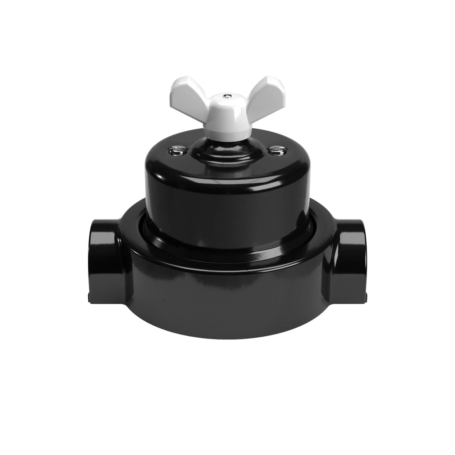 Switch/diverter kit with butterfly nut and base for Creative-Tubes in black porcelain - Image 15