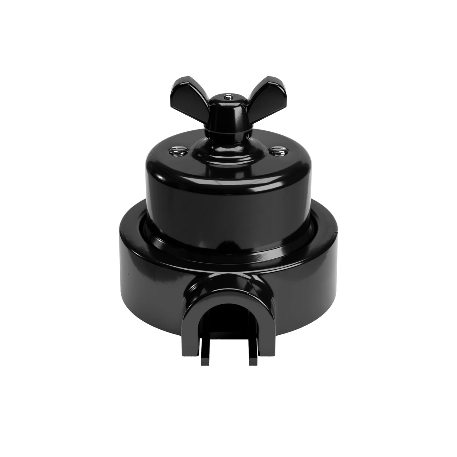 Switch/diverter kit with butterfly nut and base for Creative-Tubes in black porcelain - Image 29