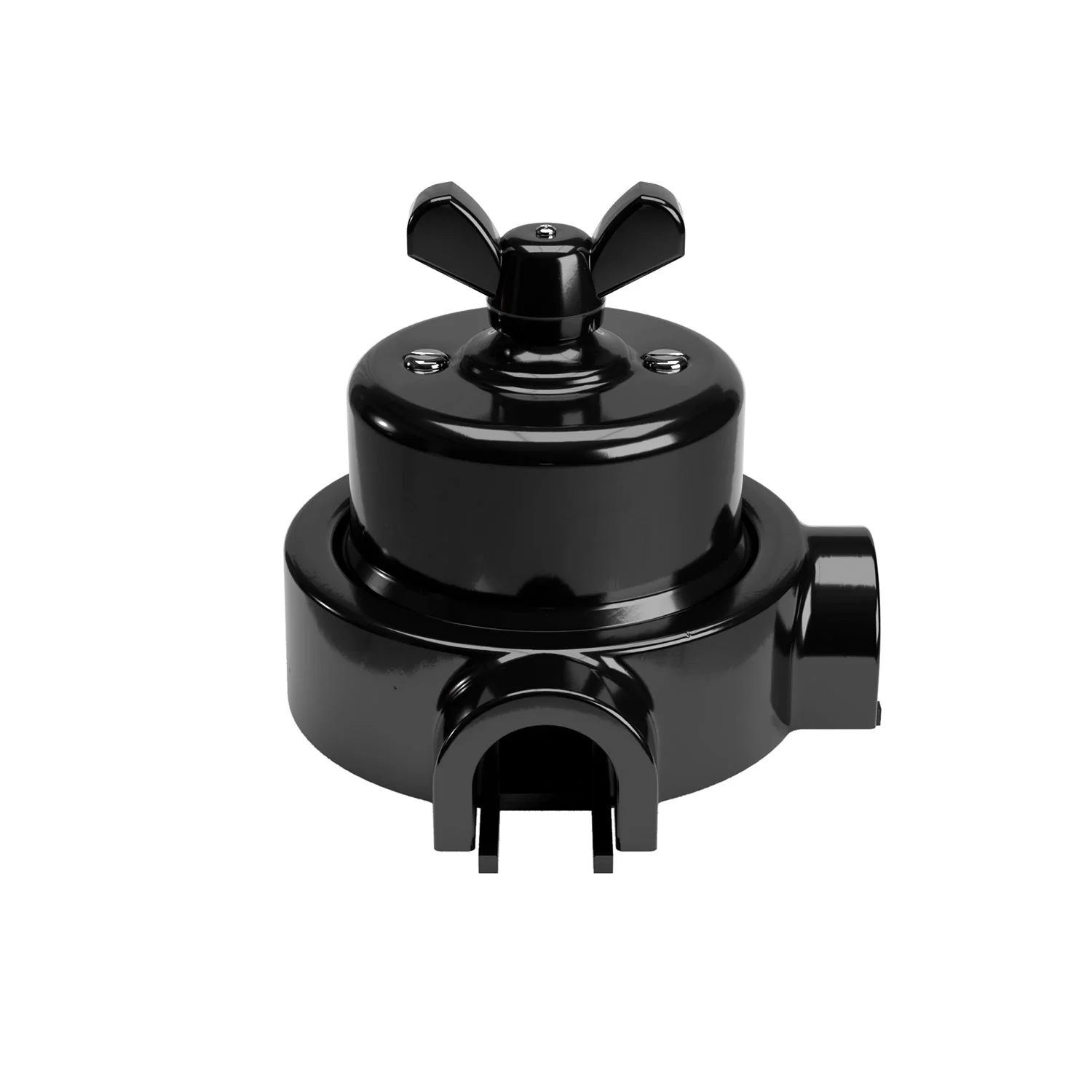 Switch/diverter kit with butterfly nut and base for Creative-Tubes in black porcelain - Image 34