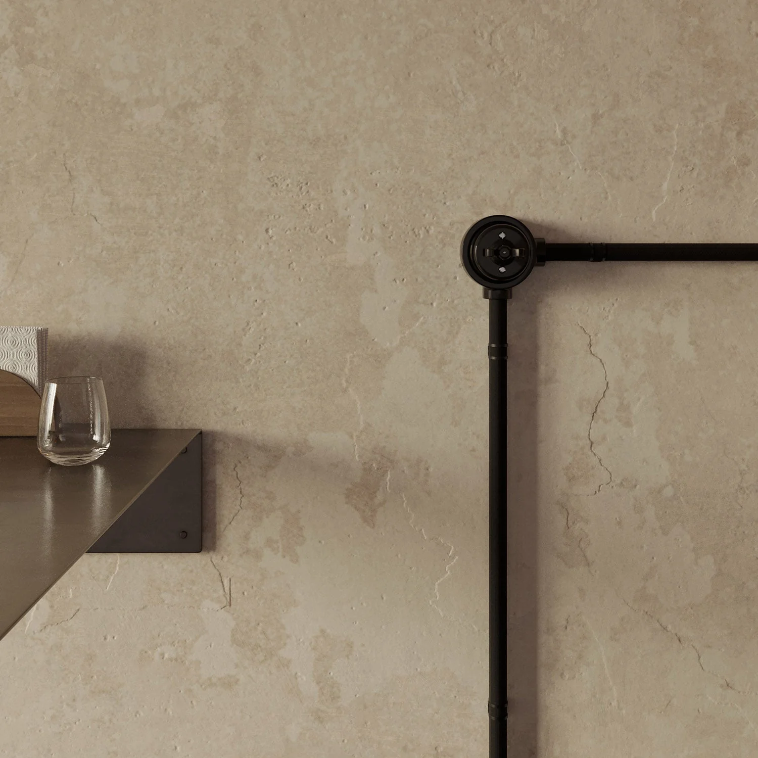 Switch/diverter kit with butterfly nut and base for Creative-Tubes in black porcelain - Image 37
