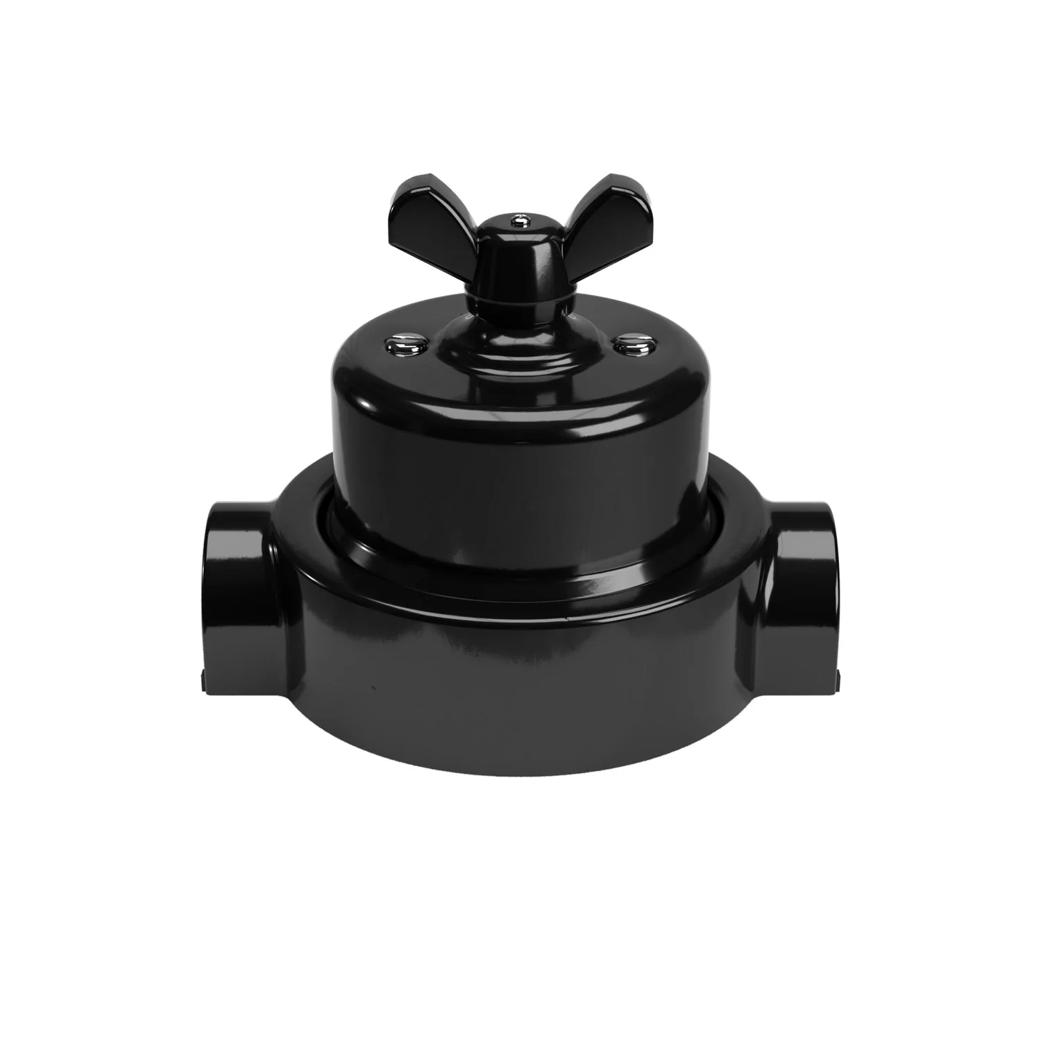 Switch/diverter kit with butterfly nut and base for Creative-Tubes in black porcelain - Image 39