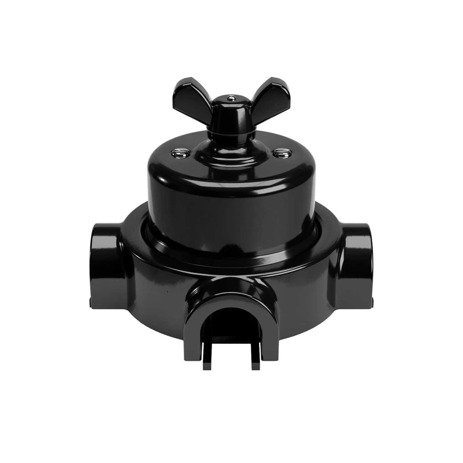 Switch/diverter kit with butterfly nut and base for Creative-Tubes in black porcelain - Image 44