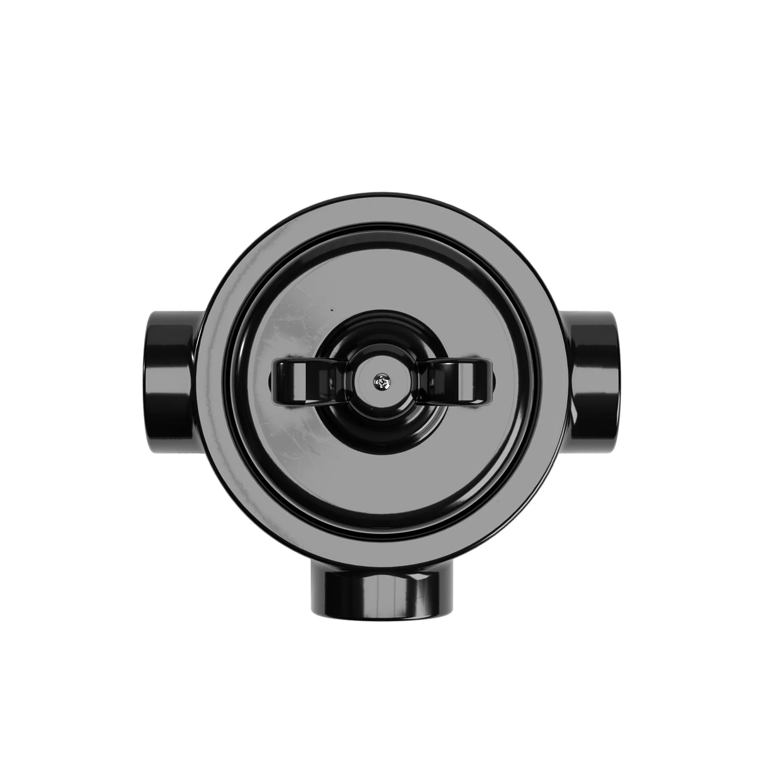 Switch/diverter kit with butterfly nut and base for Creative-Tubes in black porcelain - Image 45