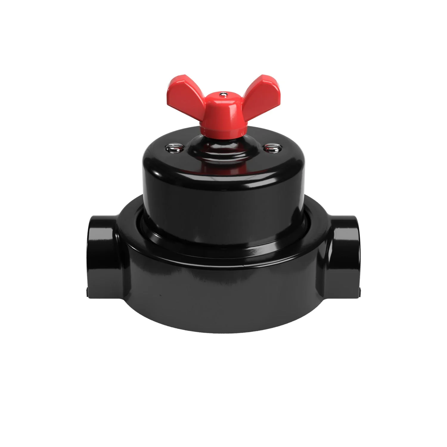 Switch/diverter kit with butterfly nut and base for Creative-Tubes in black porcelain - Image 59