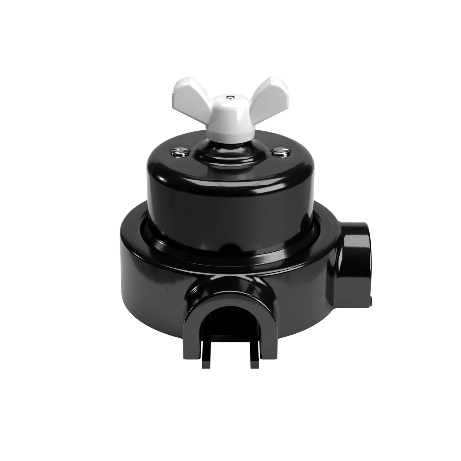 Switch/diverter kit with butterfly nut and base for Creative-Tubes in black porcelain - Image 8
