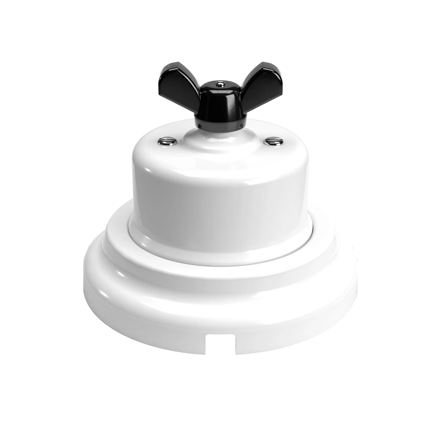 Switch/diverter kit with butterfly nut and white porcelain base - Image 9