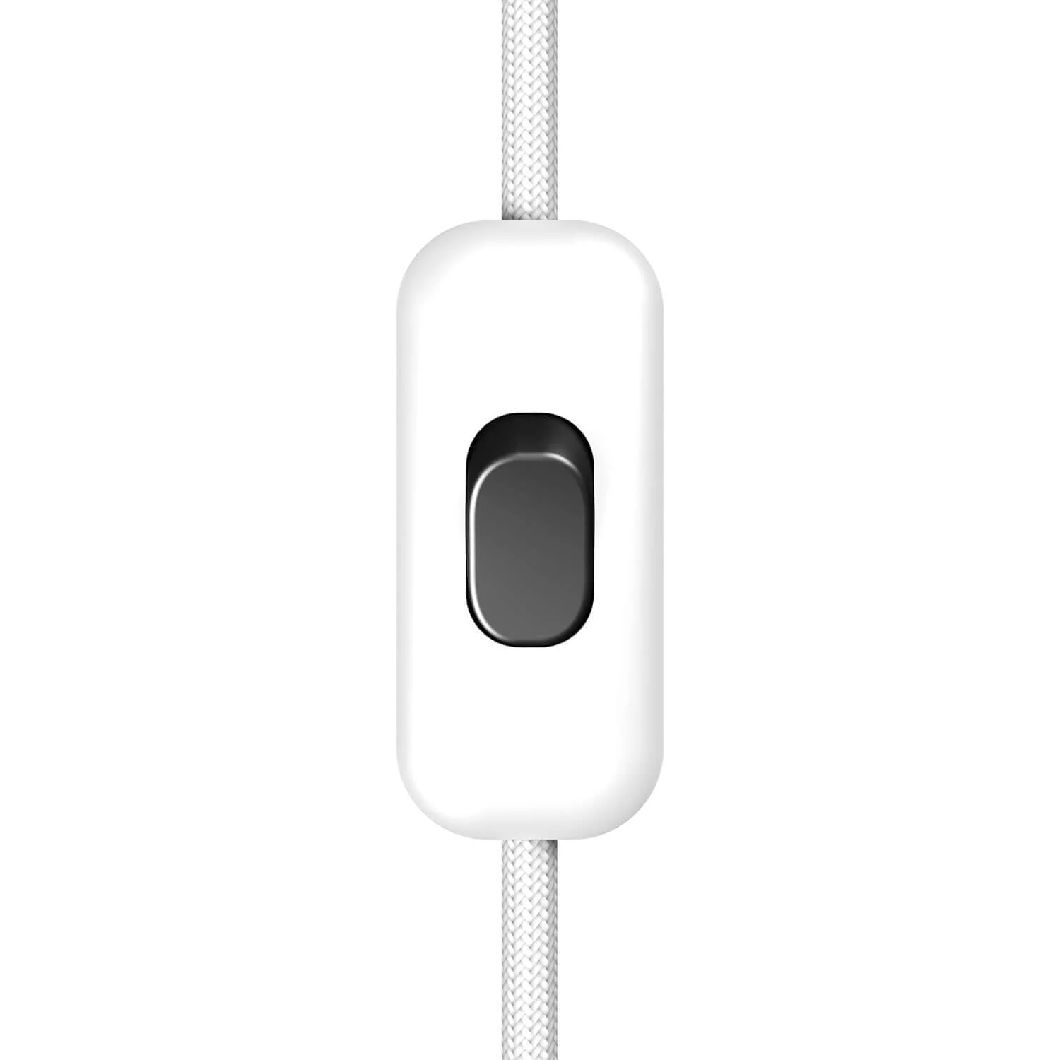 Single-pole Creative Switch wire breaker White and Black button