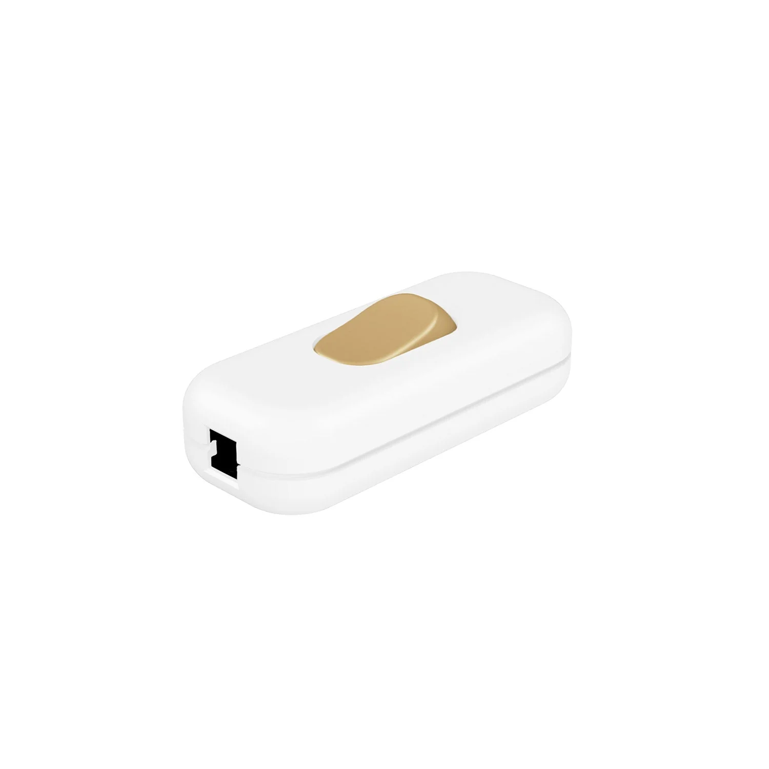 Single pole switch Creative Switch White and Bronze button - Image 2