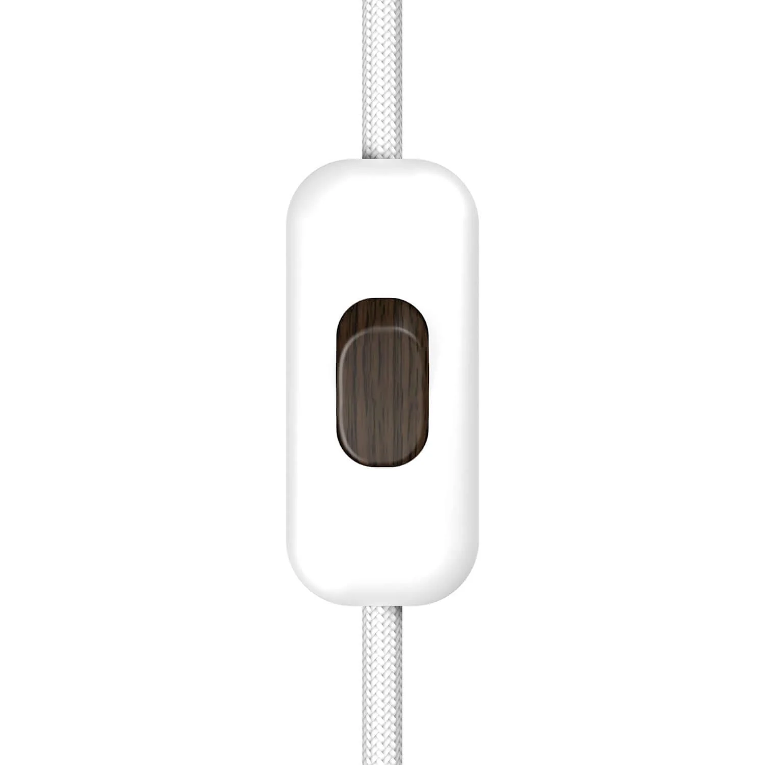 Unipolar Switch Creative Switch White and Effetto Wengé button