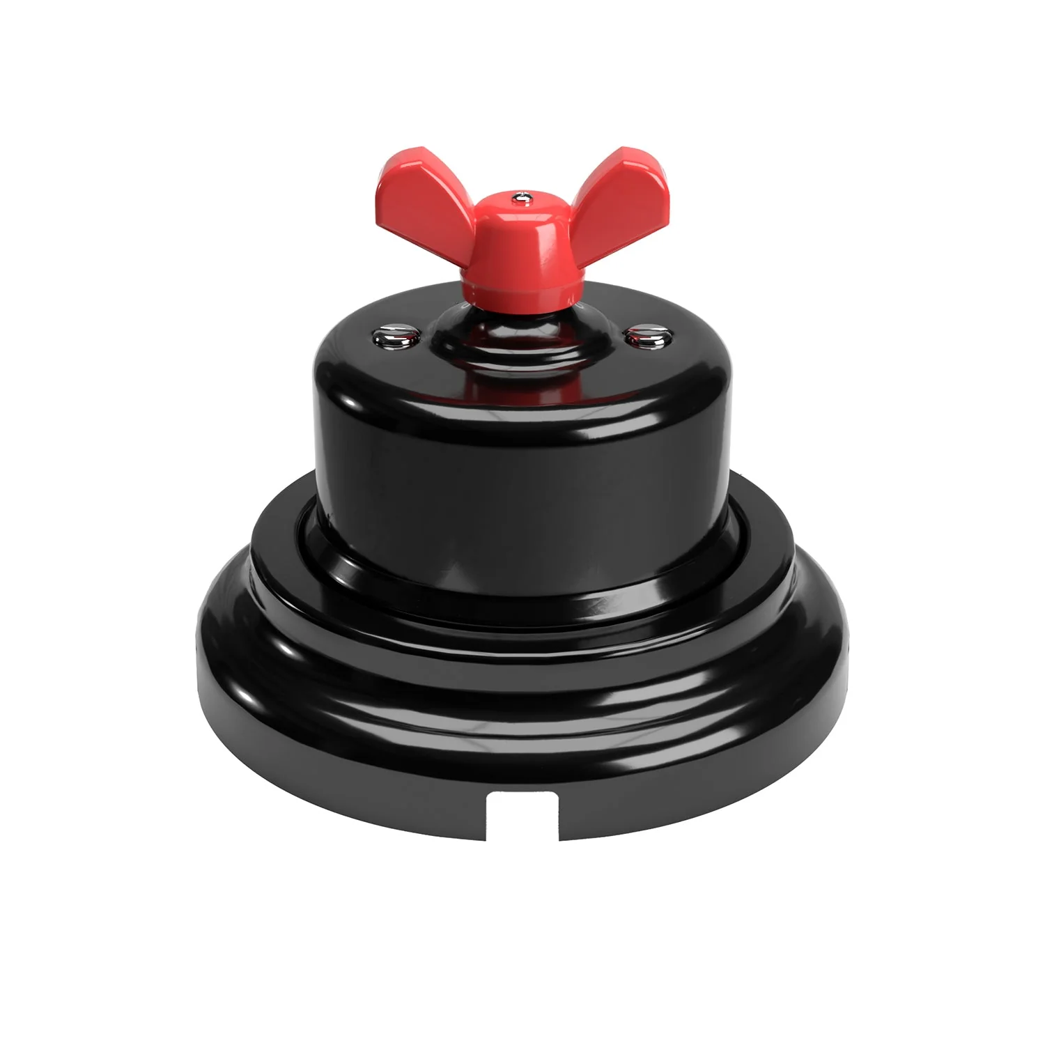 Switch/diverter kit with butterfly nut and black porcelain base - Image 14