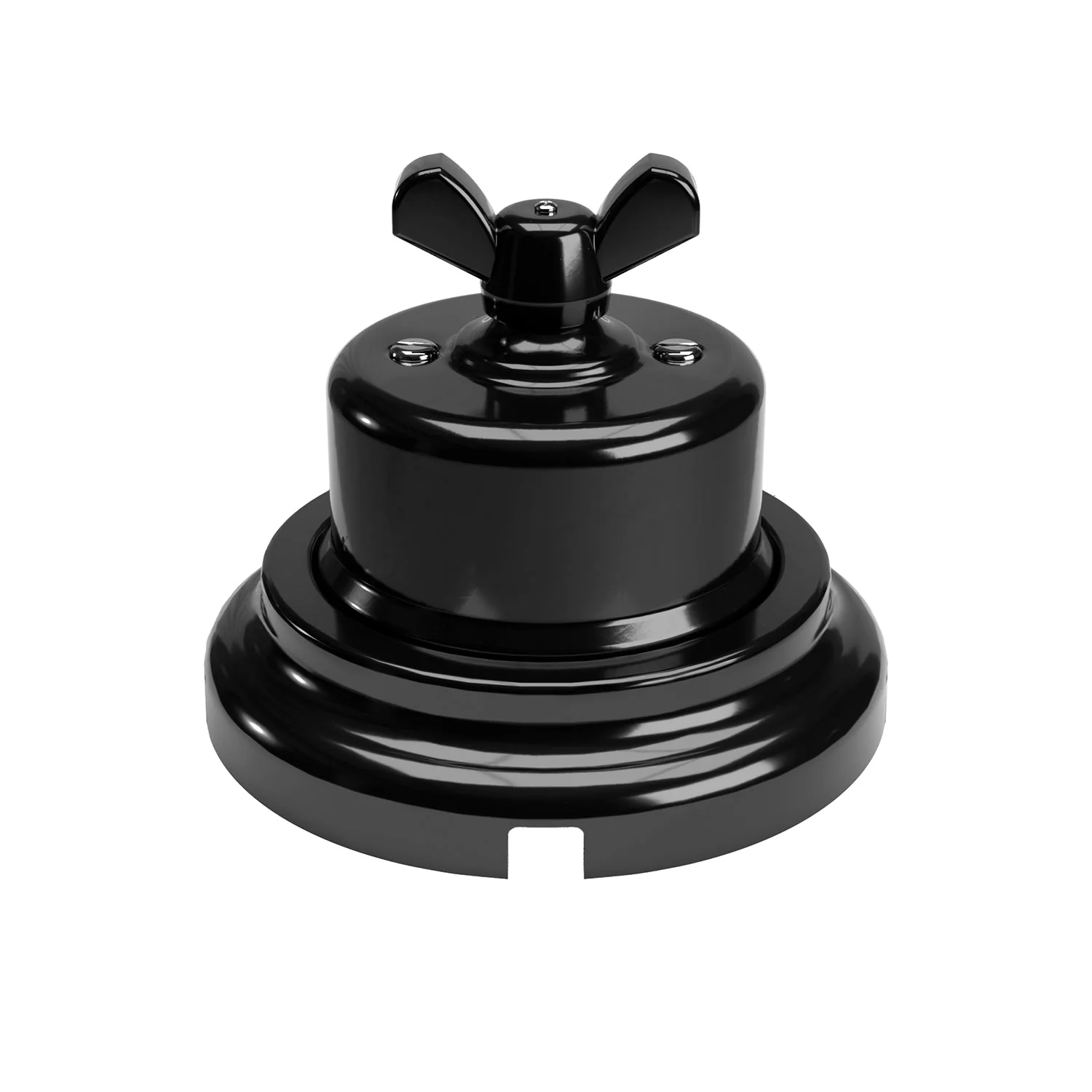 Switch/diverter kit with butterfly nut and black porcelain base - Image 9