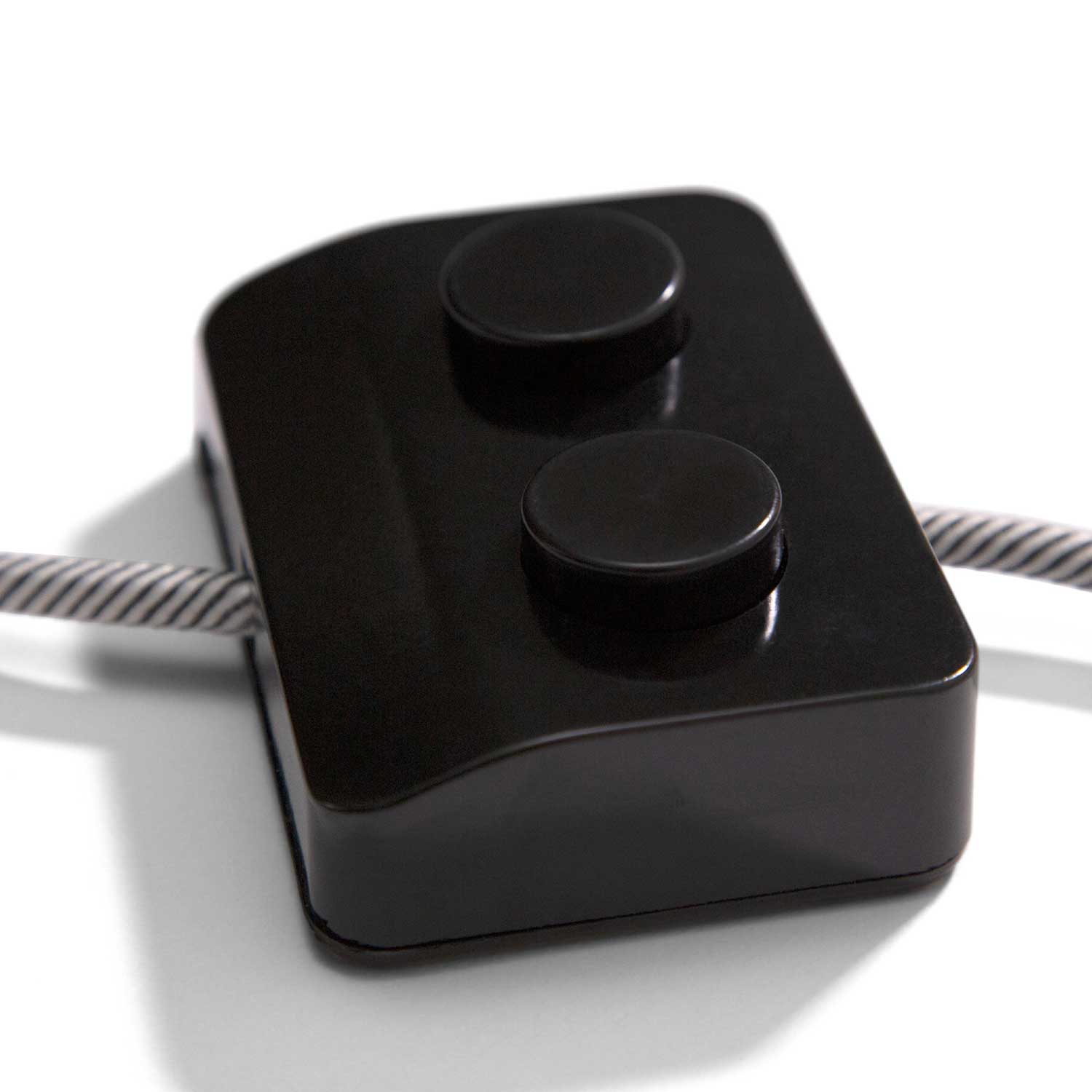 Black Unipolar Switch with double foot-operated on/off - Design by Achille Castiglioni - Image 2