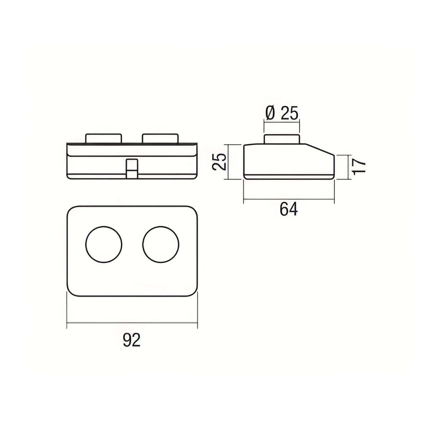 Black Unipolar Switch with double foot-operated on/off - Design by Achille Castiglioni - Image 5