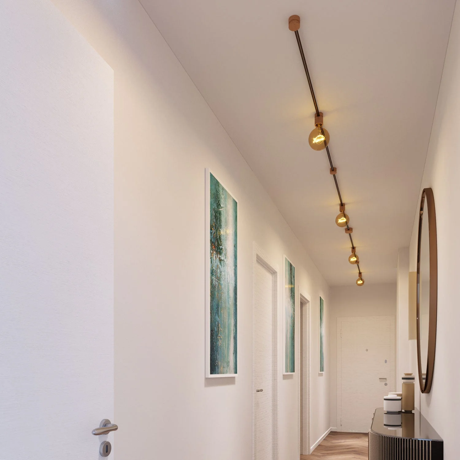 Filé Symmetric System Kit – with 5 m CZ22 cable for string light and 9 wooden components for interiors - Image 2