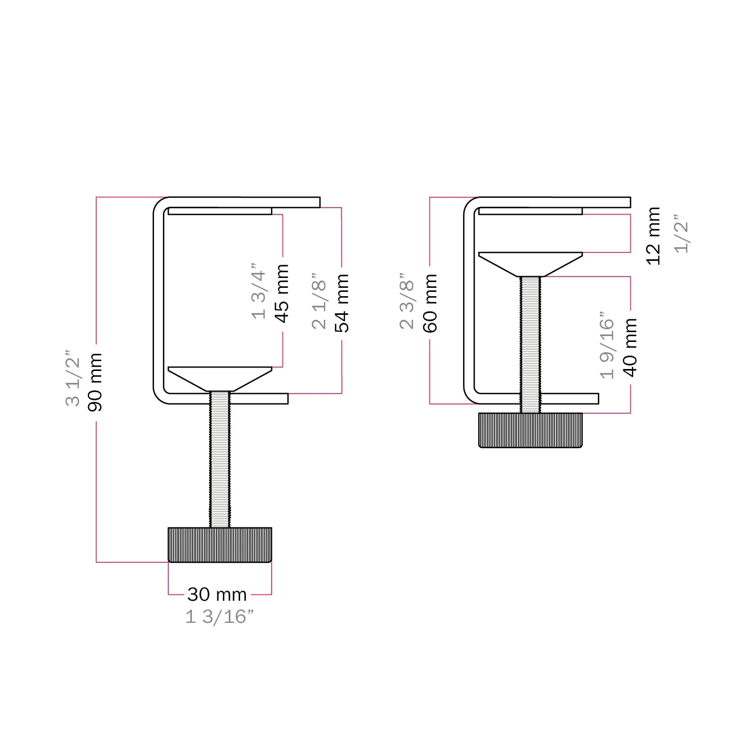 MAG-Y table clamp - Black - Image 8