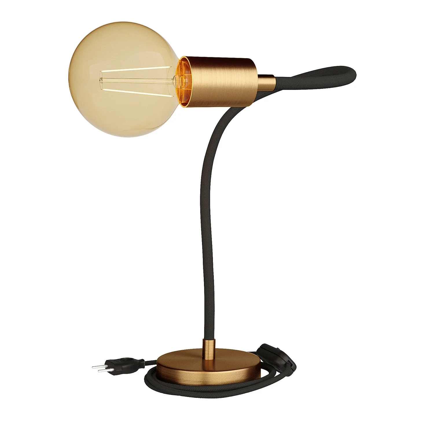 Table Flex adjustable table lamp with diffused light - Satin bronze