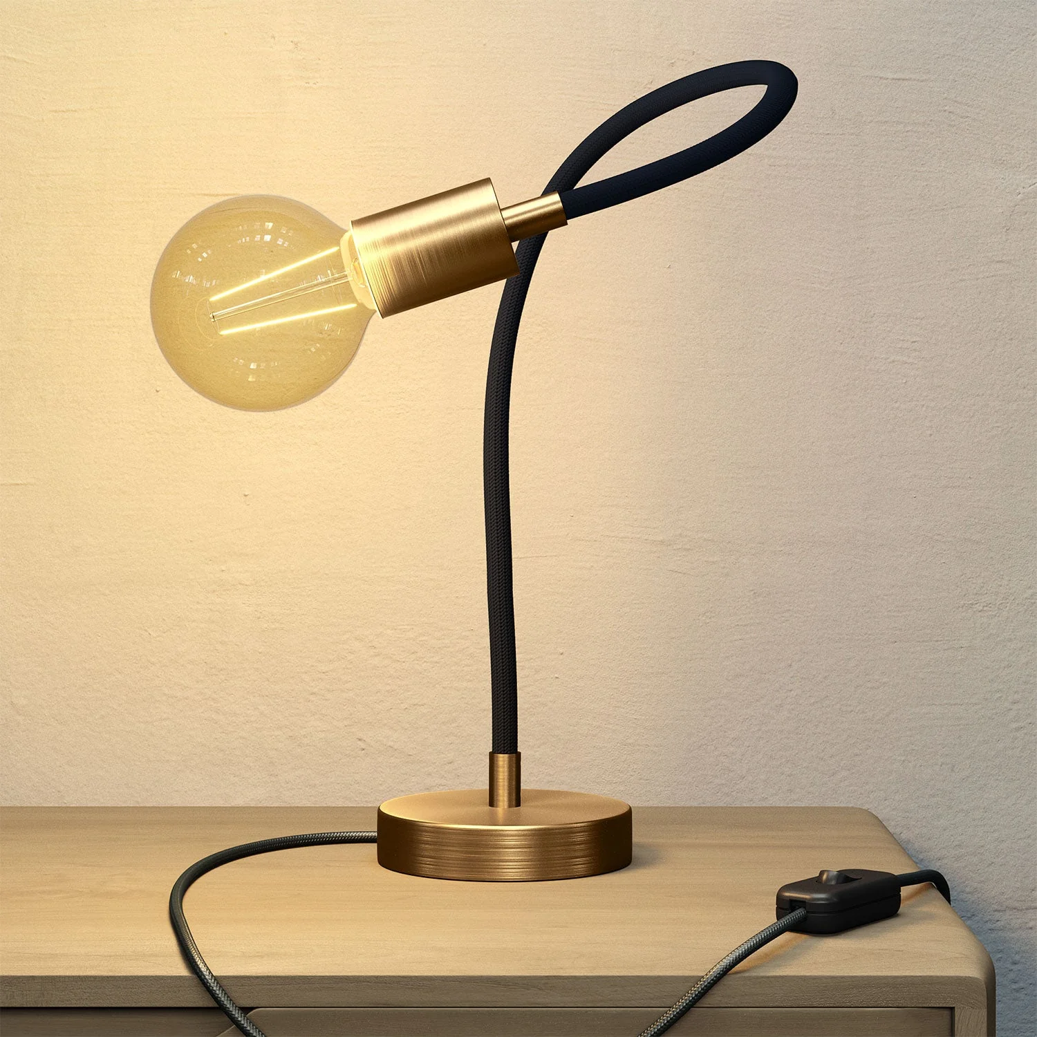 Table Flex adjustable table lamp with diffused light - Satin bronze - Image 2