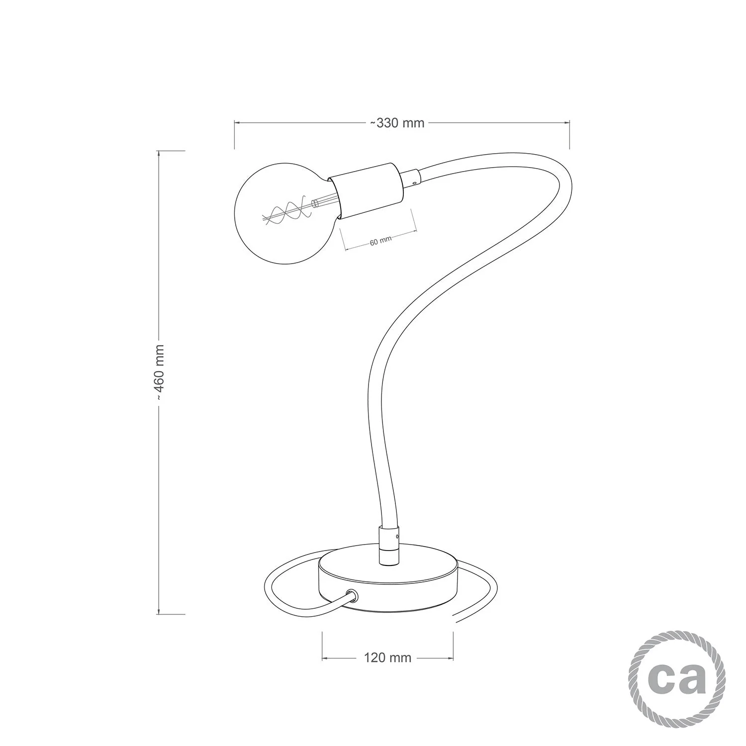 Table Flex adjustable table lamp with diffused light - Matt white - Image 5
