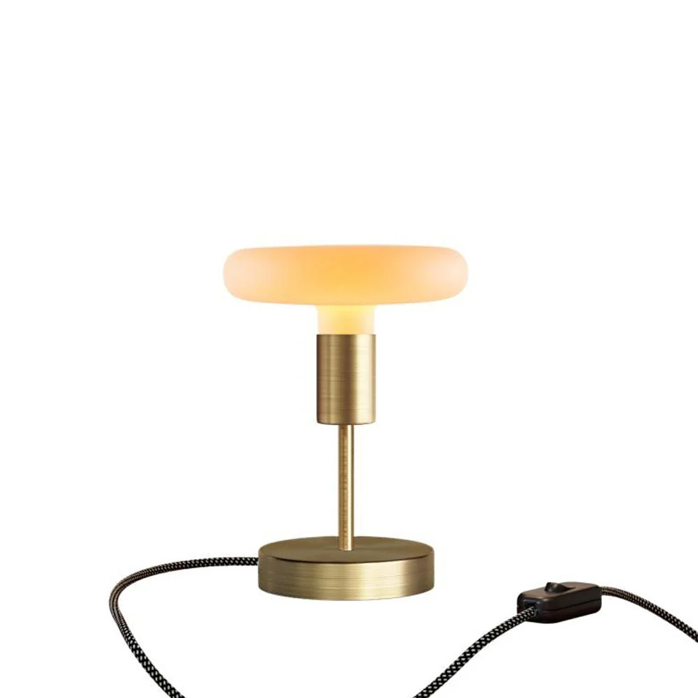 Alzaluce Dash table lamp in metal with UK plug - Satin bronze