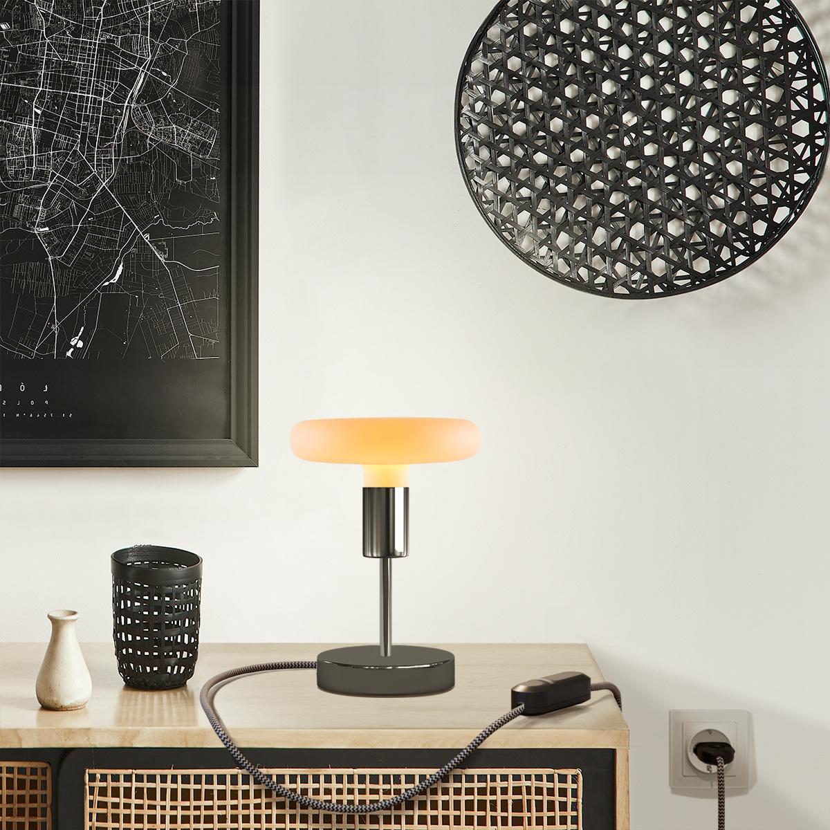 Alzaluce Dash table lamp in metal - Pearl black - Image 6