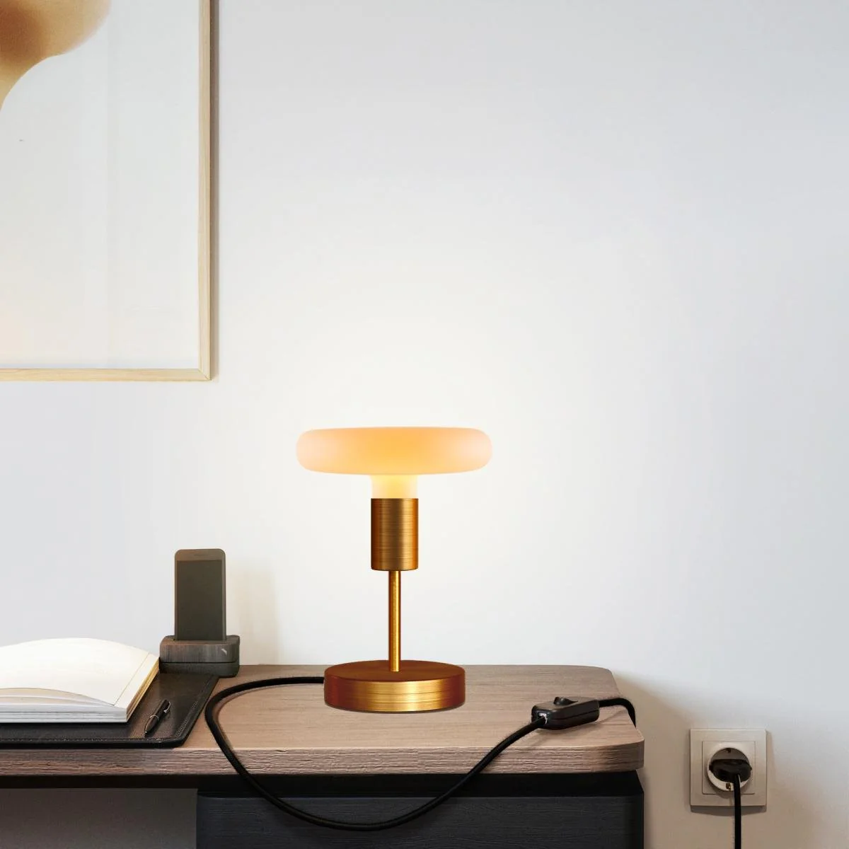 Alzaluce Dash metal table lamp - Satin copper - Image 2