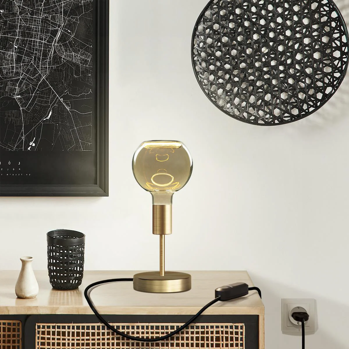 Alzaluce Globo Ghost table lamp in metal – Satin bronze - Image 6