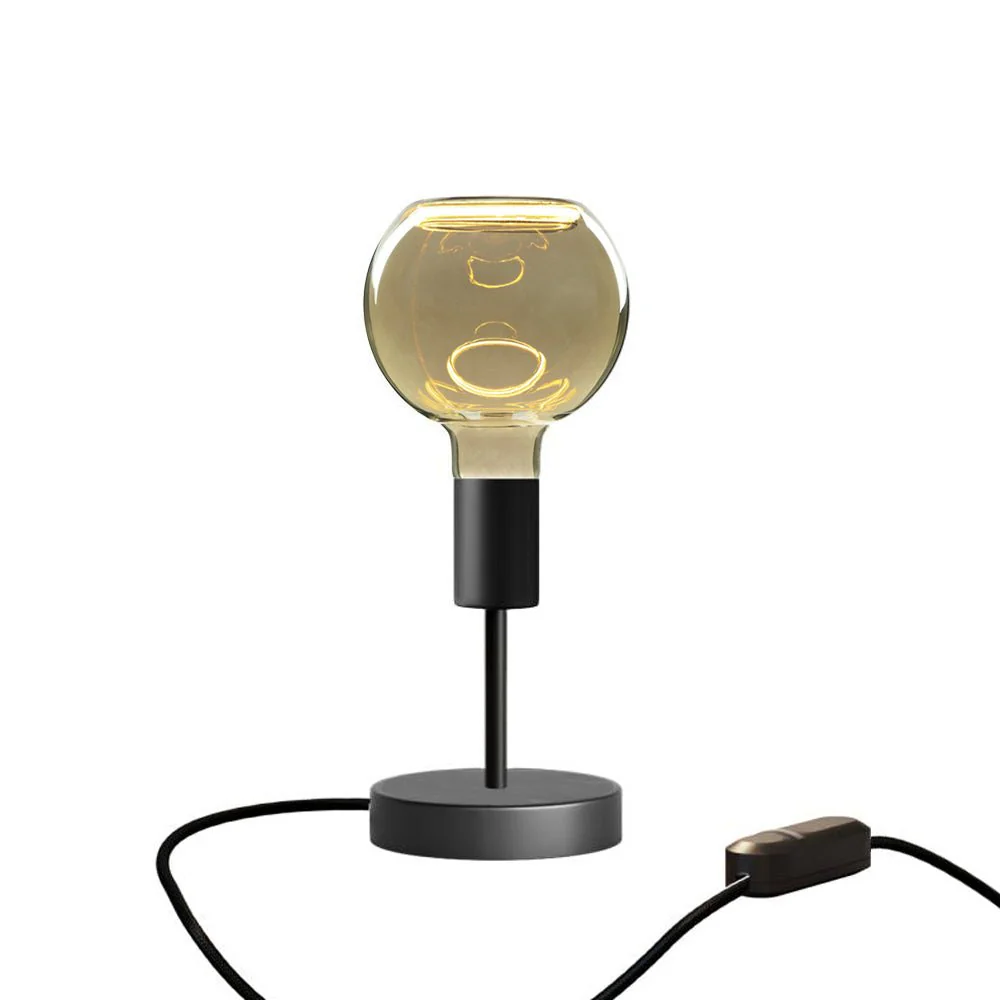 Alzaluce Globo Ghost table lamp in metal with UK plug - Matt black - Image 5