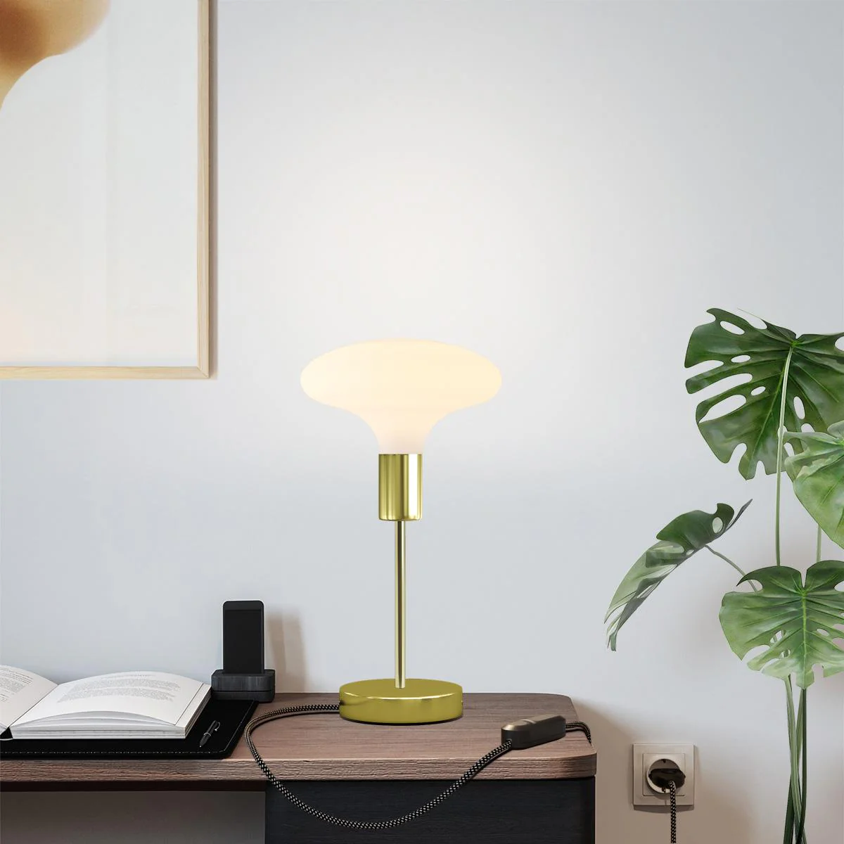Idra table lamp in metal - Brass - Image 6