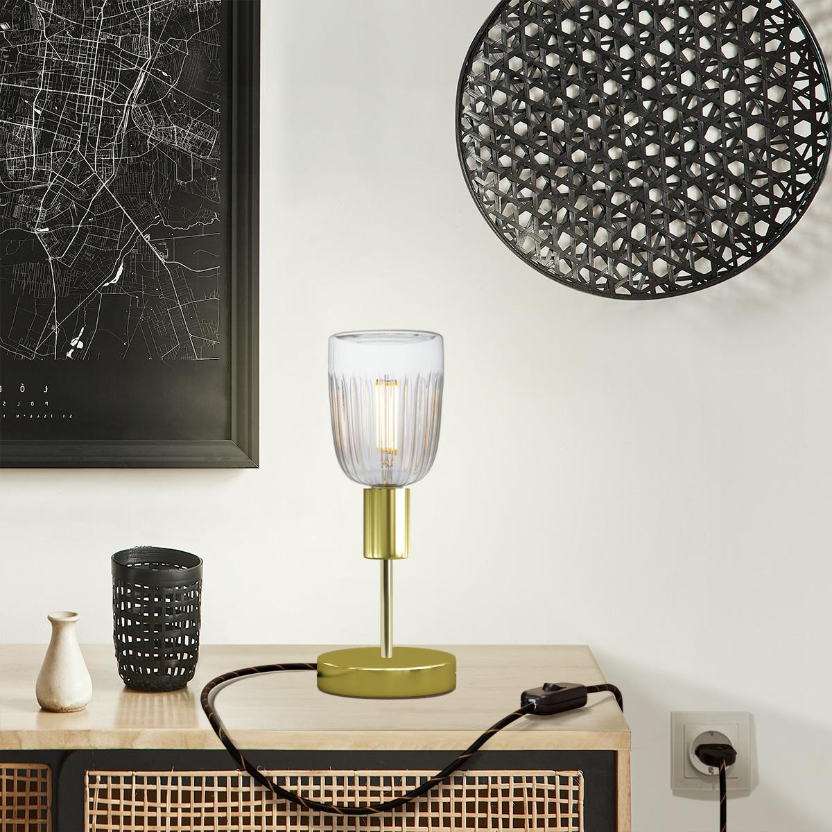 Alzaluce Tiche table lamp in metal - Brass - Image 2