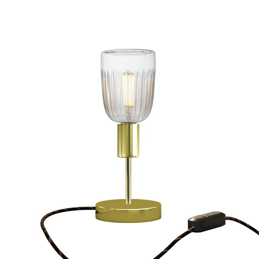 Alzaluce Tiche table lamp in metal - Brass - Image 5