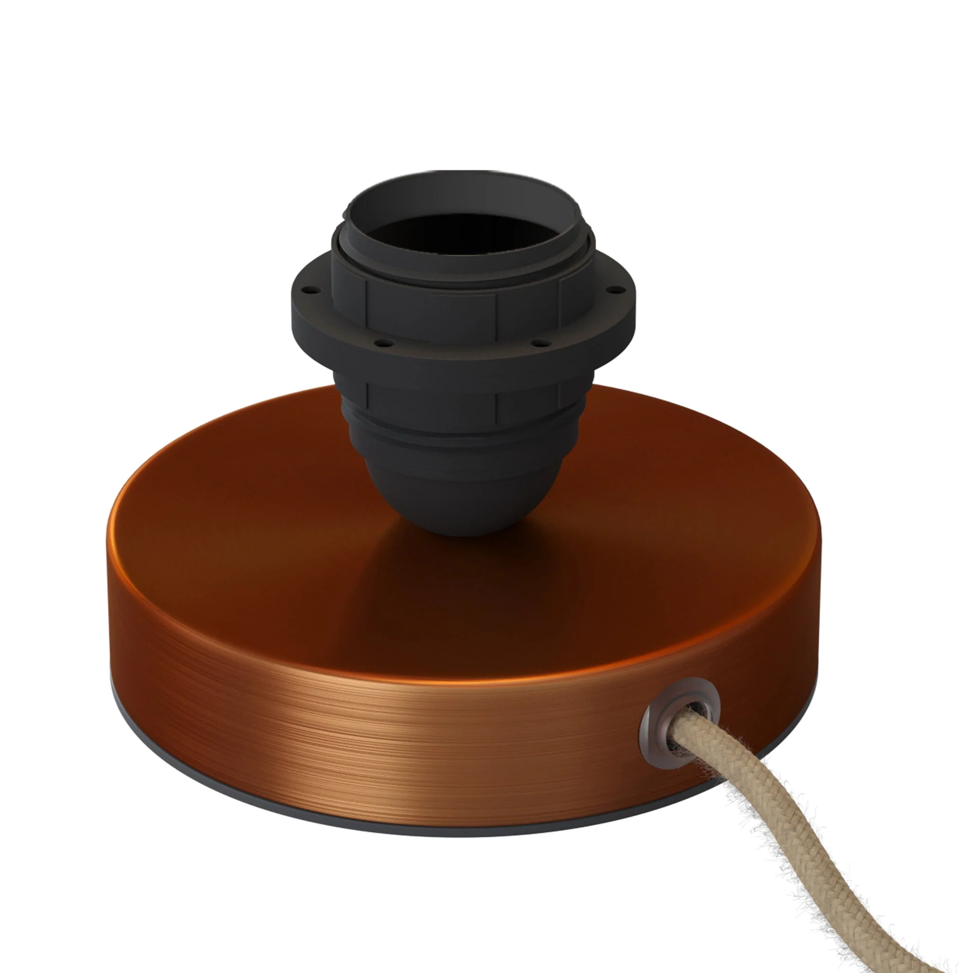 Posaluce for lampshade – Metal table lamp – Satin copper