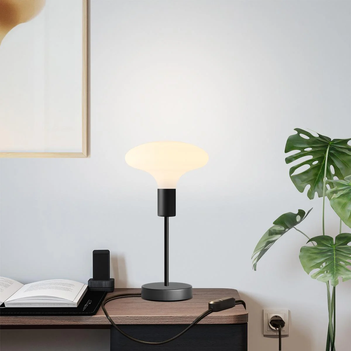 Alzaluce Idra table lamp in metal – Black - Image 6