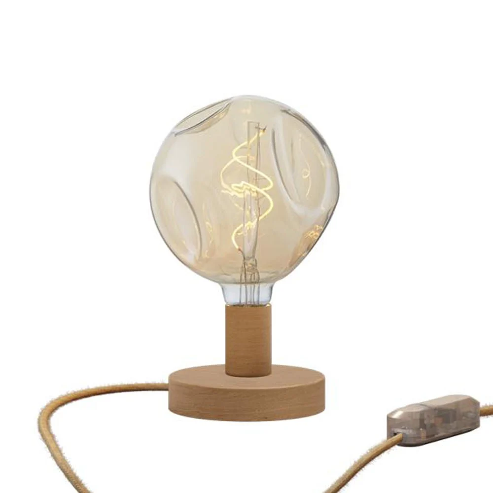 Posaluce Bumped table lamp in wood - Neutral - Image 5