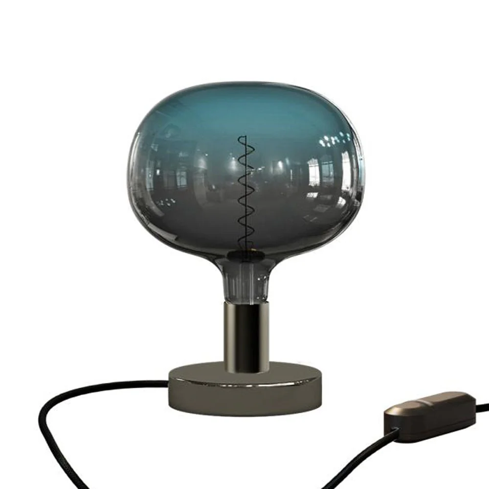 Posaluce Cobble table lamp in metal - Pearl black - Image 5