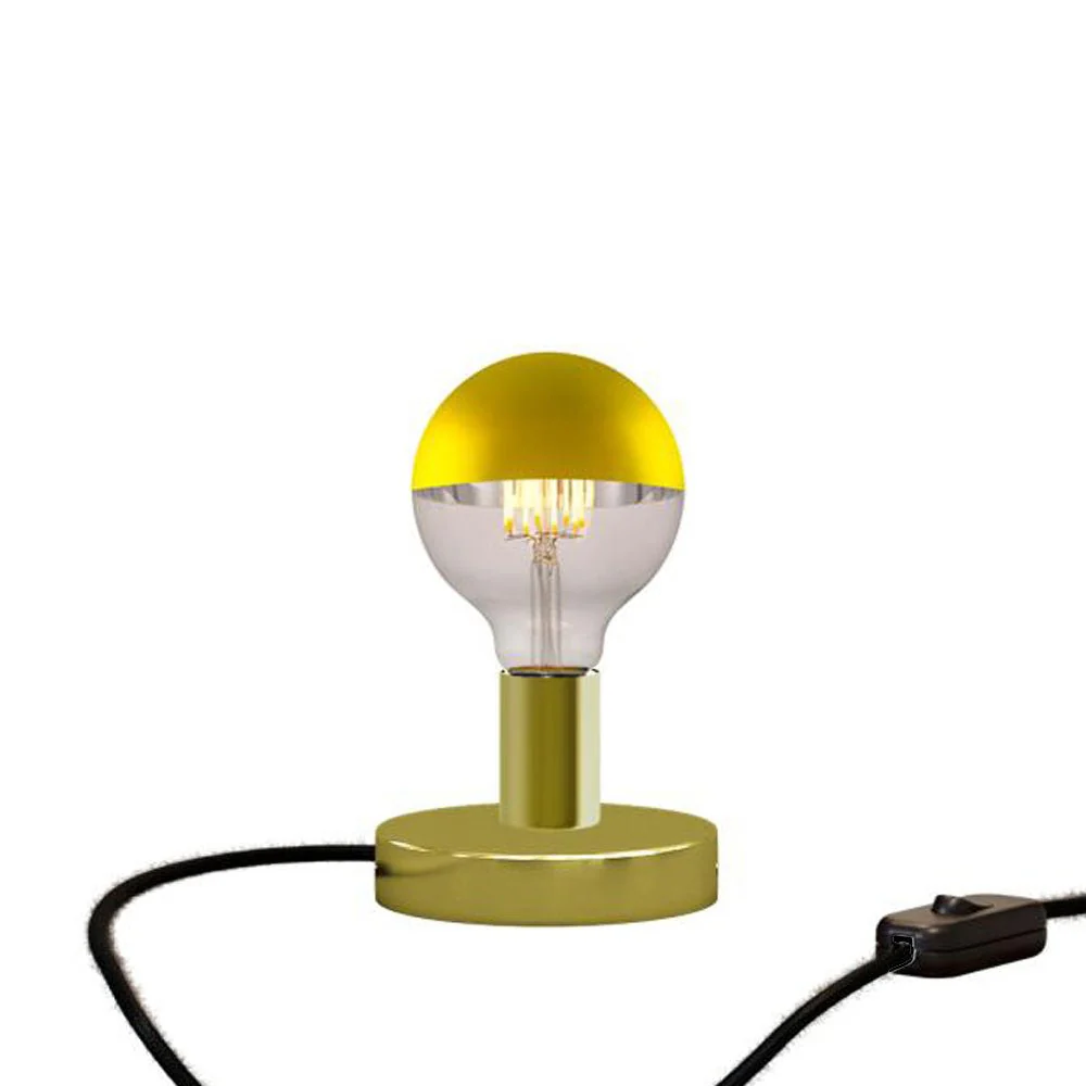 Posaluce Half Cup table lamp in metal - Brass