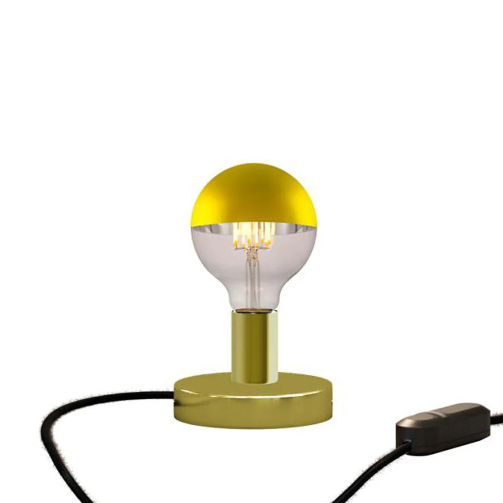 Posaluce Half Cup table lamp in metal - Brass - Image 5