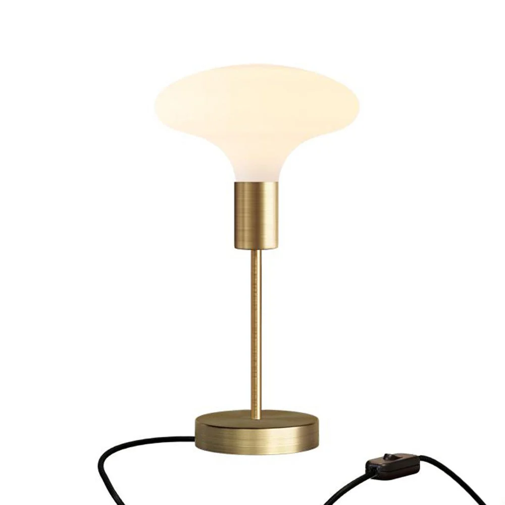 Idra table lamp in metal with UK plug - Satin bronze