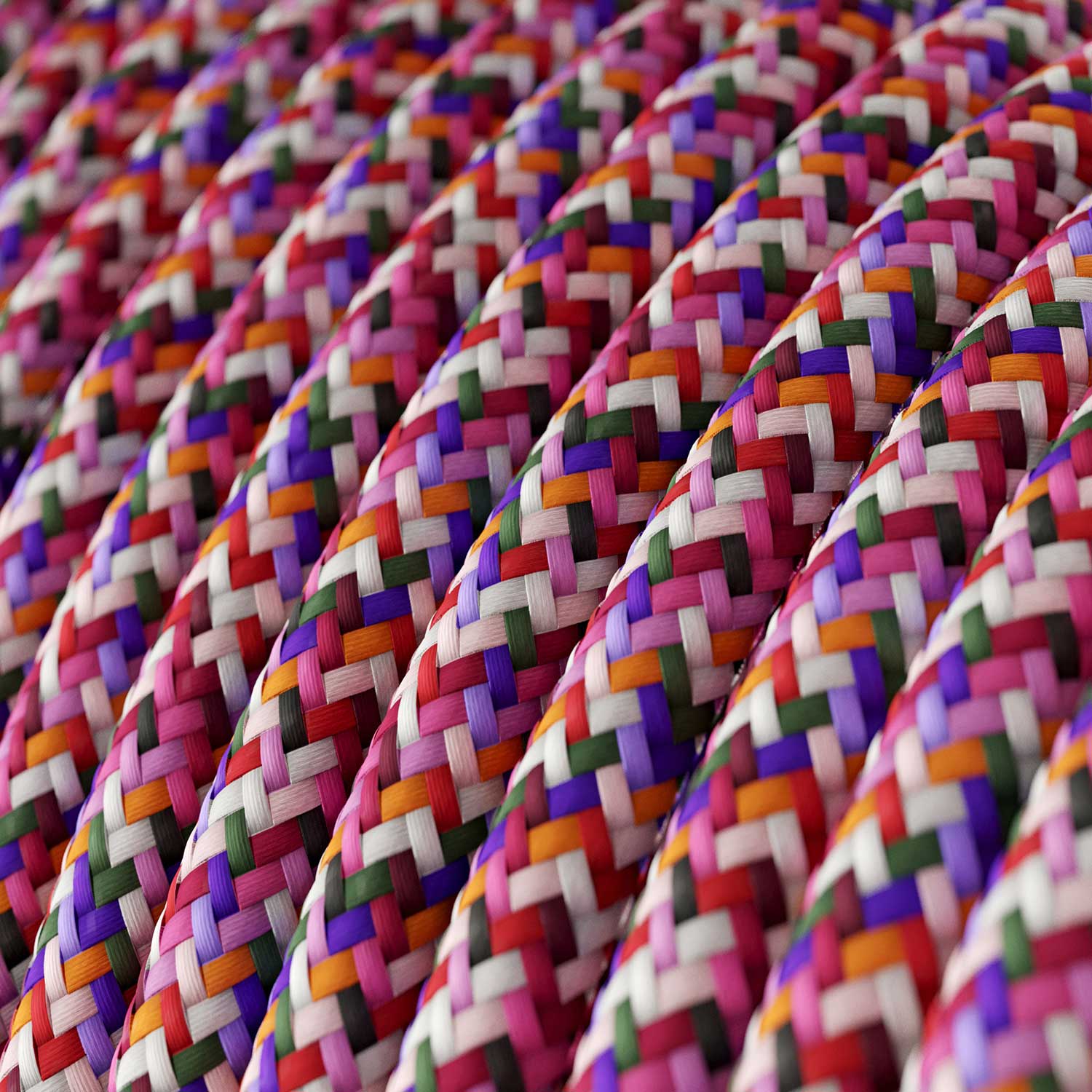 Fabric cable for lighting Pixel Palette Fuchsia – The Original Creative Cables, to enhance your lamps – RX00 - Image 2