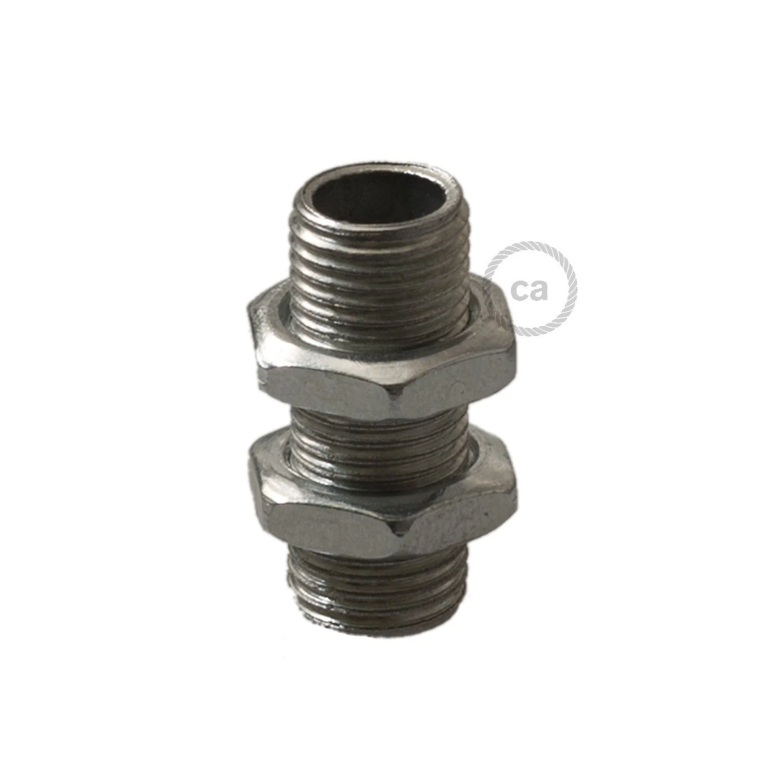 Threaded tube M10x1 h.25mm with nuts