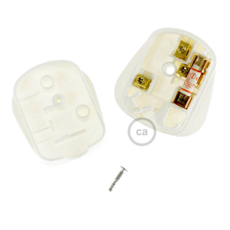 3-pin British plug - White - Image 2