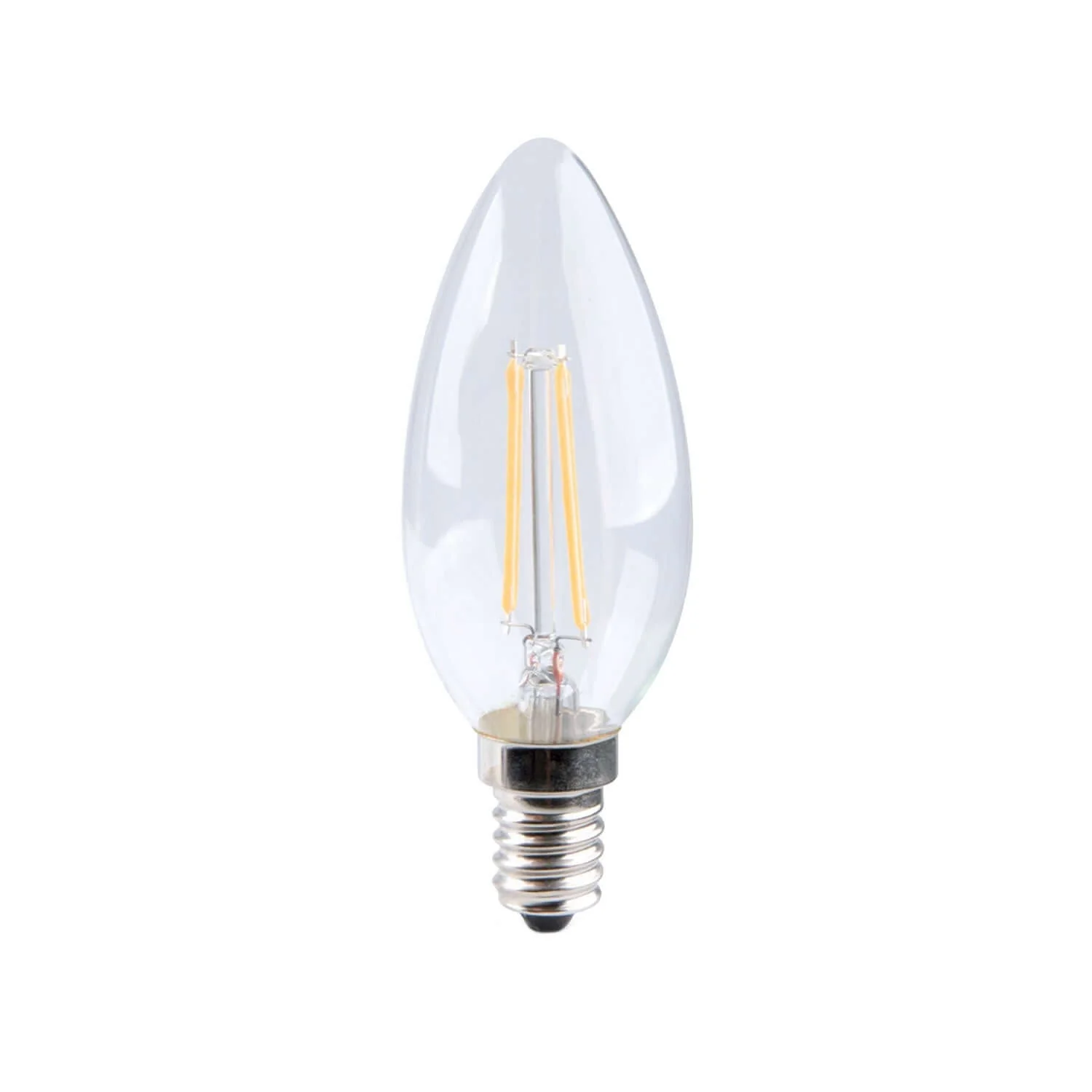 Transparent LED Olive Light Bulb 6W 806Lm E14 2700K