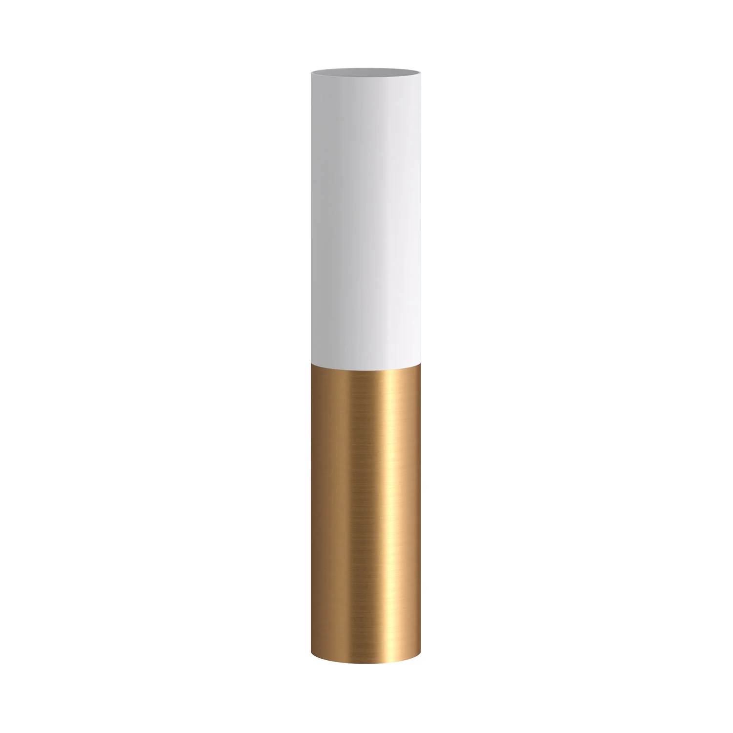 Tub-E12, double metal tube spotlight with double E12 socket ring - Matt White and Brushed Bronze - Image 3