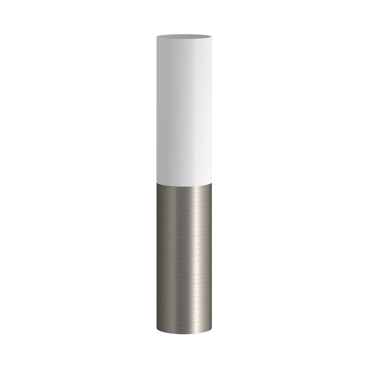 Tub-E12, double metal tube spotlight with double E12 socket ring - Matt White and Brushed Titanium - Image 3