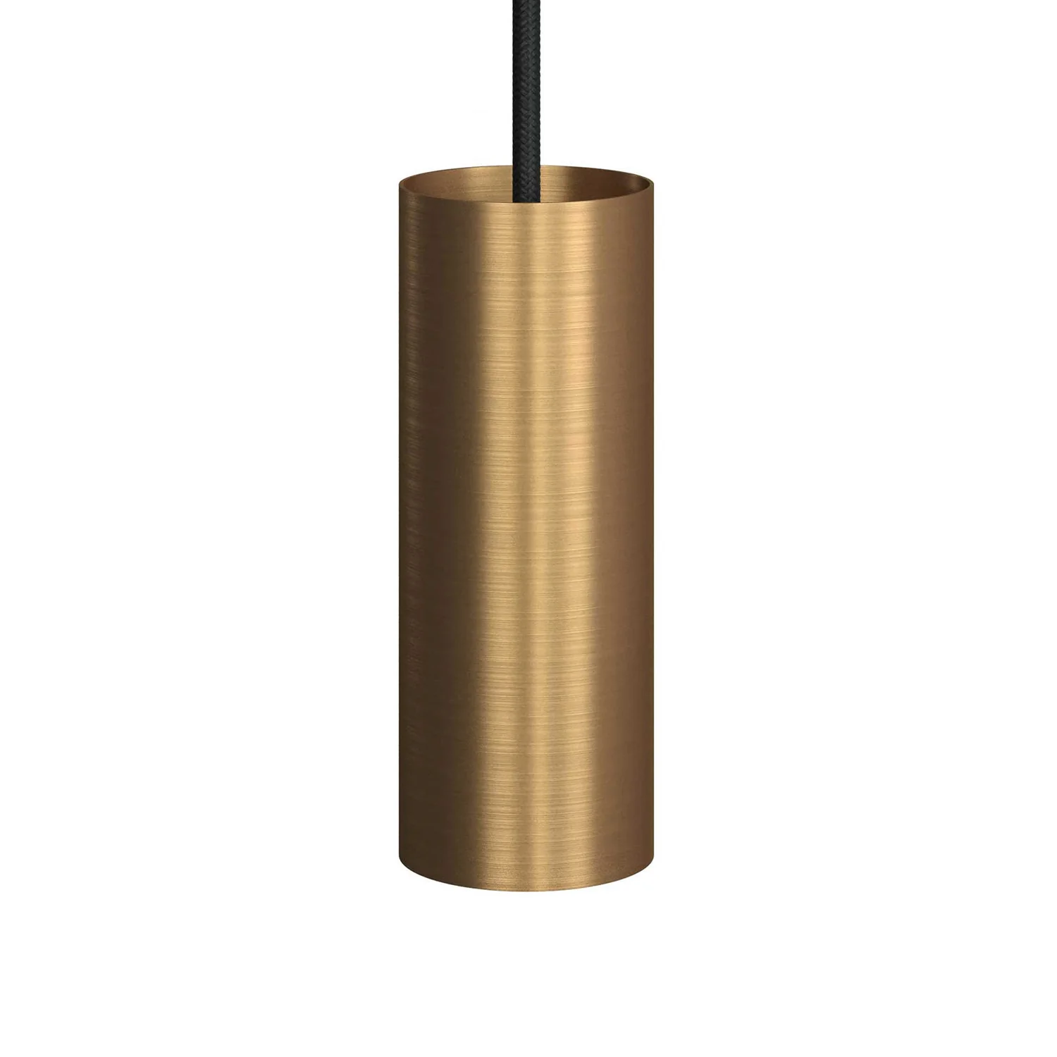Tub-E12 spotlight tube with E12 double-ferrule socket - Brushed Bronze