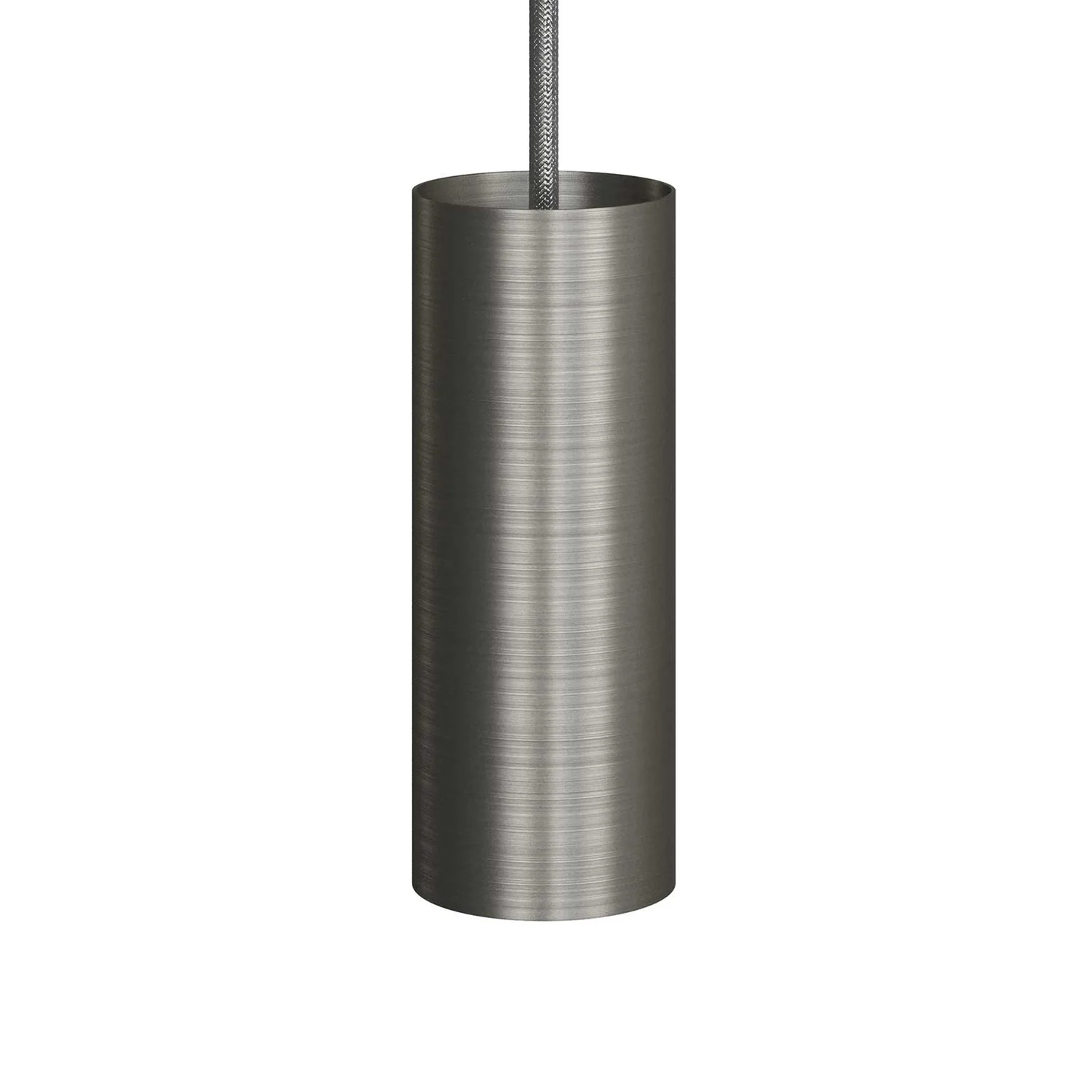 Tub-E12, spotlight tube with E12 double-ferrule socket - Brushed titanium