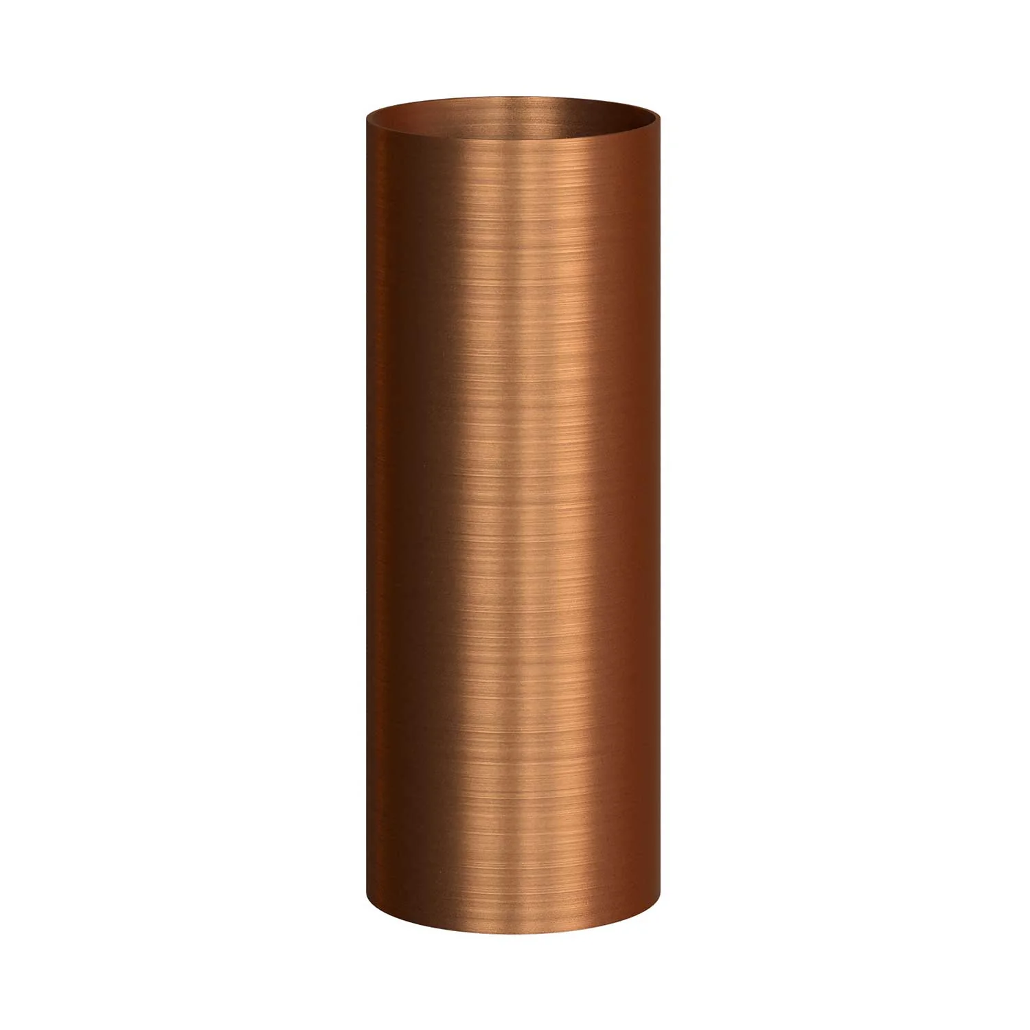 Tub-E14, metal tube for spotlight with double-ring E14 lamp holder - Satin copper - Image 4