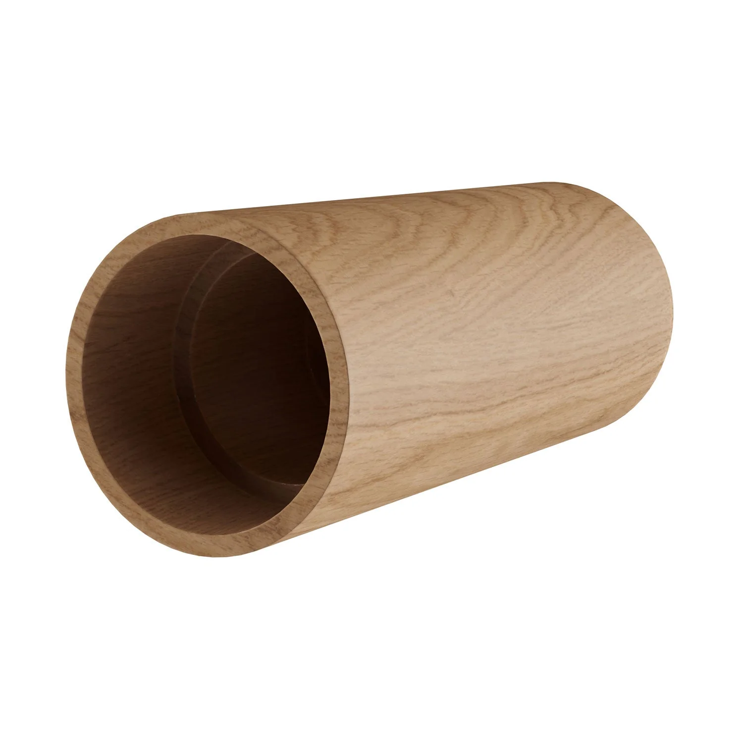 Tub-E14, wooden tube for spotlight with double ring E14 lamp holder - Neutral - Image 3