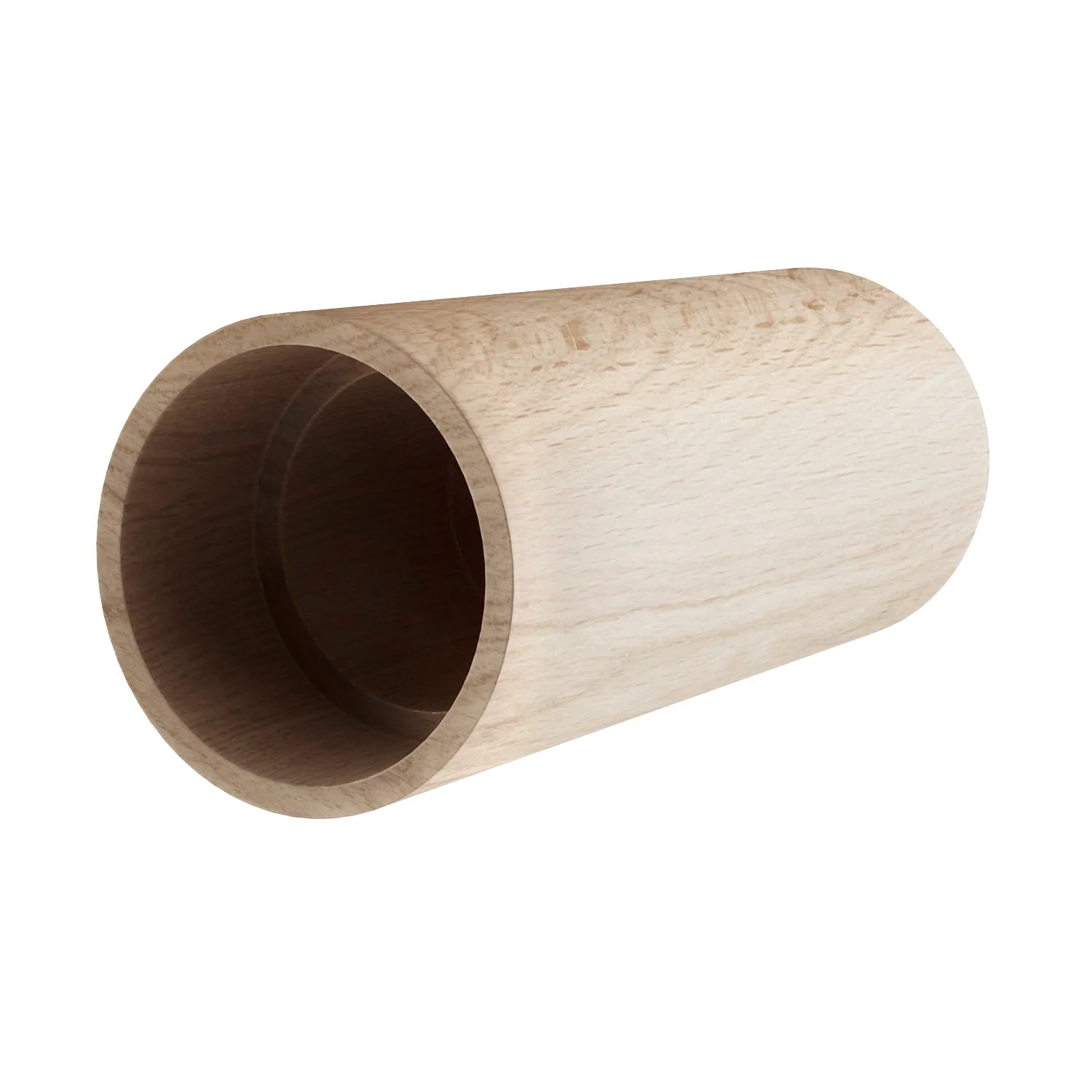 Tub-E27, wooden lampshade for spotlight lamp with E27 double-ring lamp holder – Neutral - Image 3